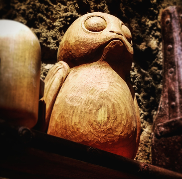Wooden Porg in Marketplace