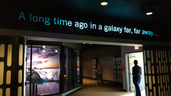 A long time ago in a galaxy far, far away banner