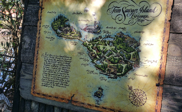 Tom Sawyer Island Map