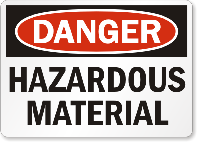 Hazardous Material sign