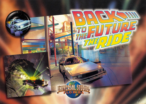 Back to the Future The Ride postcard