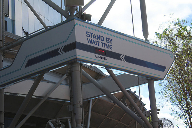 Wait time sign